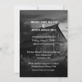 我々はヒッチンウェスタン結婚式招待状を得ている 招待状 (裏面)