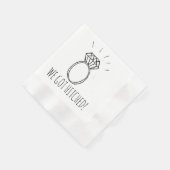 我々はヒッ得チ – 紙ナプキン 縁ありカクテルナプキン (角)