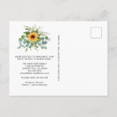 我々はヒマワリのユーカリ移動 案内ポストカード (裏面)