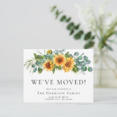 我々はヒマワリのユーカリ移動 案内ポストカード (スタンド正面)