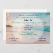 我々はビーチで 招待状 (正面/裏面)