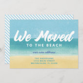 我々はビーチに移った 招待状 (正面/裏面)