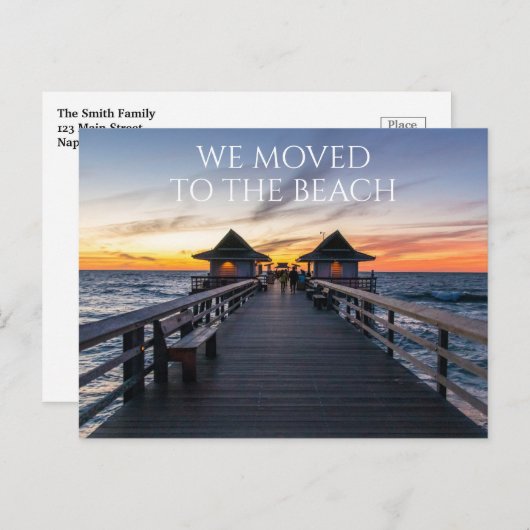 我々はビーチナポリ桟橋フロリダポストカードに移動 ポストカード (正面/裏面)