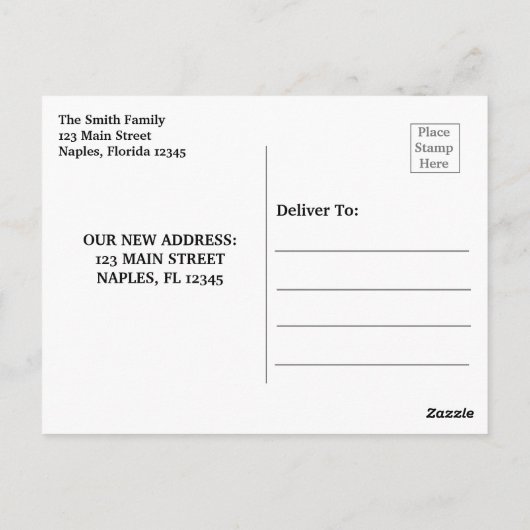 我々はビーチナポリ桟橋フロリダポストカードに移動 ポストカード (裏面)