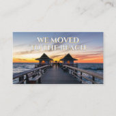 我々はビーチネープルピアフロリダに移動 名刺 (正面)