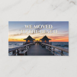 我々はビーチネープルピアフロリダに移動 名刺