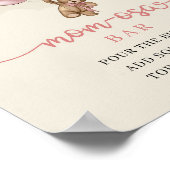 我々はピンクのアイボリー茶色Mom-osaバーを待つことができる ポスター (角)