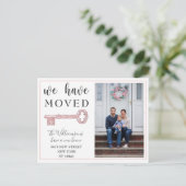 我々はピンクの鍵写真を移動の発表 案内ポストカード (スタンド正面)