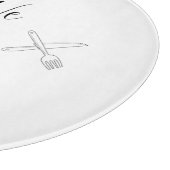 我々はピースサークルのガラスの切断板の準備をする カッティングボード (角)