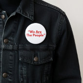 我々はピープルレッド文字タクシー運転手 缶バッジ