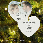 我々はフォトアレ得ーバー結婚したの年 セラミックオーナメント<br><div class="desc">我々は写真得オ結婚したーバーレイ…この特別な時間を記念して、あなたの写真と年、あなたの名前をバックに素敵な記念結婚した品。セットスクリプモダント。必要に応じて、残りの文字を簡単にカスタマイズ。</div>