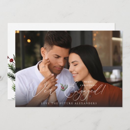 我々はフォトイ婚約したレホリーベリーホリデー (正面/裏面)