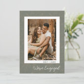 我々はフォトグ婚約したリーンフローラ婚約パーティ 招待状 (スタンド正面)