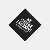 我々はフリーダムカマラハリス2024を選択 スタンダードカクテルナプキン (角)