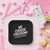 我々はフリーダムカマラハリス2024を選択 ペーパープレート (パーティー)