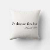 我々はフリードゥームカマラハリスを選択 クッション (裏面)