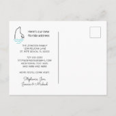 我々はフロリダの地図とドルフィンズニューホームに移動 案内ポストカード (裏面)