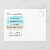 我々はフロリダマップビーチシーンの新しいアドレスを移動 案内ポストカード (裏面)