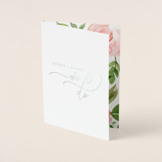 我々はフローラの水の色とホイ実在ルの結婚を行う 箔カード (正面)