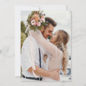 我々はフローラグリーンリー写真の結婚披露宴を駆け落ちた 招待状 (裏面)