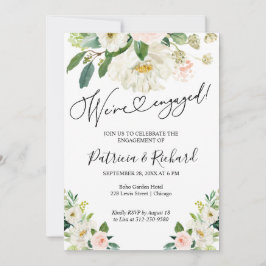 我々はフローラ婚約した婚約パーティ招待状 案内状