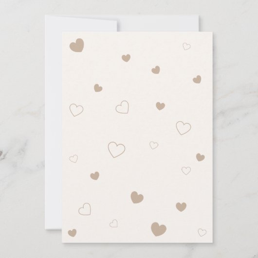 我々はブラウンベア赤ちゃんシャワーを待つことができる 招待状 (裏面)