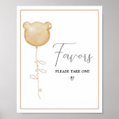 我々はブラウン気球のベビーの好意を待つことができる ポスター (正面)