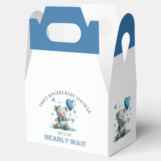 我々はブルーテディベアを待つことができる フェイバーボックス (オープン)