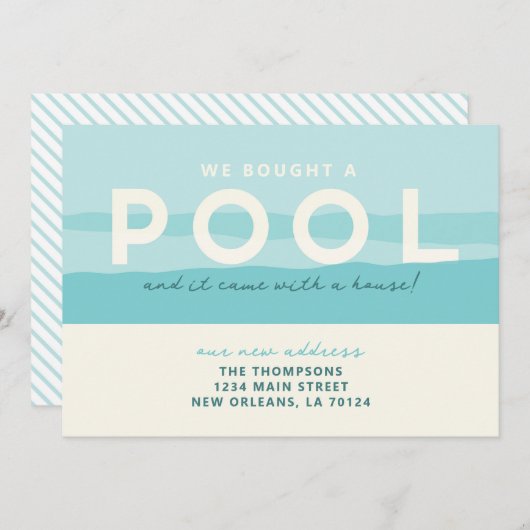 我々はプ買ールを動かす発表 招待状 (正面/裏面)