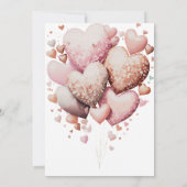 我々はベアガールベビーシャワーエレガントを待つことができる 招待状 (裏面)