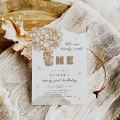 我々はベアバルーン最初の誕生日を心待ちできる 招待状