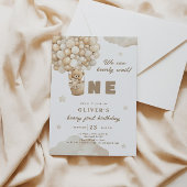 我々はベアバルーン最初の誕生日を心待ちできる 招待状