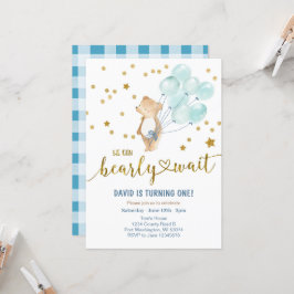 我々はベアバルーン誕生日を待つ 招待状