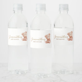 我々はベアベビーシャワーを待つことができる ペットボトルラベル