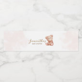 我々はベアベビーシャワーを待つことができる ペットボトルラベル (シングルラベル)