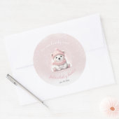 我々はベアベビーシャワーを待つことができる ラウンドシール (封筒)