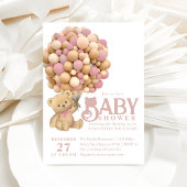 我々はベアベビーモダンガールシャワーを待つ 招待状