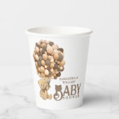 我々はベアベビーモダンシャワー歓迎を待つ 紙コップ (正面)
