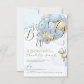 我々はベアボーイベビーシャワー招待状 招待状 (正面)