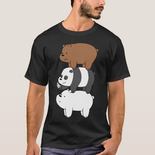 我々はベア・bears"セント・グリズリー、パンダ、アイス・ベア tシャツ (正面)