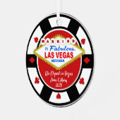 我々はベガスで駆け落ちしたオーナメント メタルオーナメント (正面左)