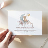 我々はベビーのために月のテディベアの本を越えている ノートカード