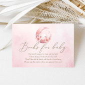 我々はベビーのために月の女の子シャワーの本の上にいる エンクロージャーカード