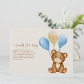 我々はベビーのために水の色のクマの本を待つことができる 招待状 (スタンド正面)