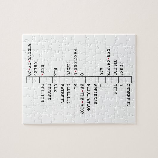 我々はベビーを持っている – おもしろい妊娠の発表 ジグソーパズル (横)