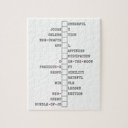 我々はベビーを持っている – おもしろい妊娠の発表 ジグソーパズル (縦)