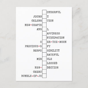 我々はベビーを持っている – おもしろい妊娠の発表 ポストカード