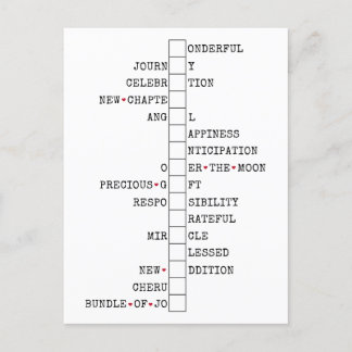 我々はベビーを持っている – おもしろい妊娠の発表 ポストカード
