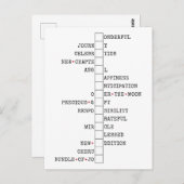 我々はベビーを持っている – おもしろい妊娠の発表 ポストカード (正面/裏面)