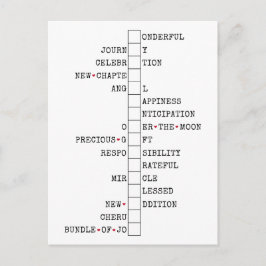 我々はベビーを持っている – おもしろい妊娠の発表 ポストカード